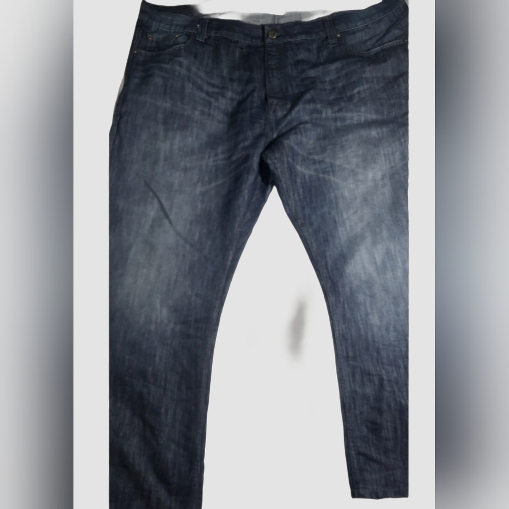 Alexander Julian Blue Relaxed Jeans with Vintage Faded Wash